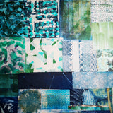 Green/Blue - Mixed Media Collage paper pack - great for craft projects