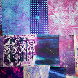 Purple - Mixed Media Collage paper pack - great for craft projects