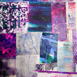 Purple - Mixed Media Collage paper pack - great for craft projects