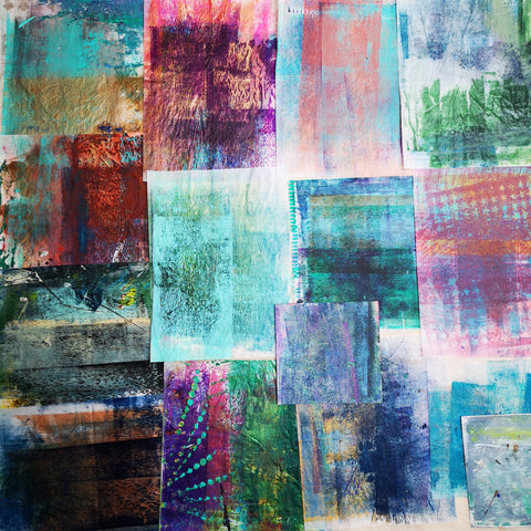 Roll off papers - Mixed Media Collage paper pack - great for craft projects