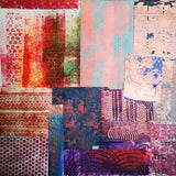Warm Colours - Mixed Media Collage paper pack - great for craft projects