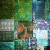 Green - Mixed Media Collage paper pack - great for craft projects