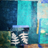 Blue - Mixed Media Collage paper pack - great for craft projects