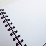 Original Monoprint Bound Mixed Media A5 Notebook – 220gsm Seawhite Paper (20 Pages / 40 Sides) - lace