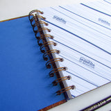 Original Monoprint Bound All Media A5 Notebook – 160gsm Seawhite Paper (50 Pages / 100 Sides) - chestnut