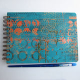 Original Monoprint Bound All Media A5 Notebook – 160gsm Seawhite Paper (50 Pages / 100 Sides) - punchinella