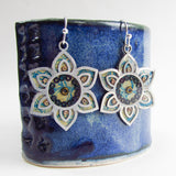 Bloom - Floral Monoprint Earrings