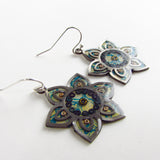 Bloom - Floral Monoprint Earrings