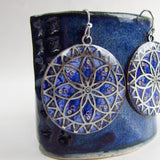 Flaunt - Mandala Monoprint Earrings