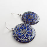 Flaunt - Mandala Monoprint Earrings