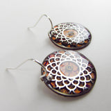 Floret - Mandala Monoprint Earrings