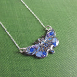 Free - Moth Monoprint Pendant and Sterling Silver Necklace