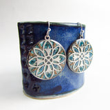 Spirit - Mandala Monoprint Earrings
