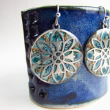 Spirit - Mandala Monoprint Earrings