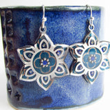 Illuminate - Floral Monoprint Earrings