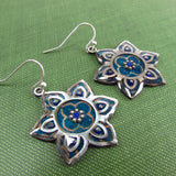 Illuminate - Floral Monoprint Earrings