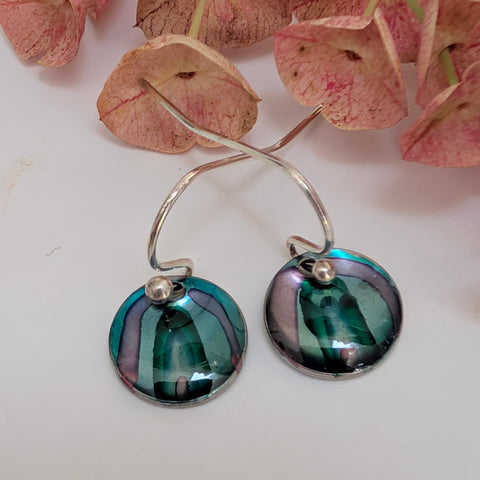 Shimmer - inky drop earrings