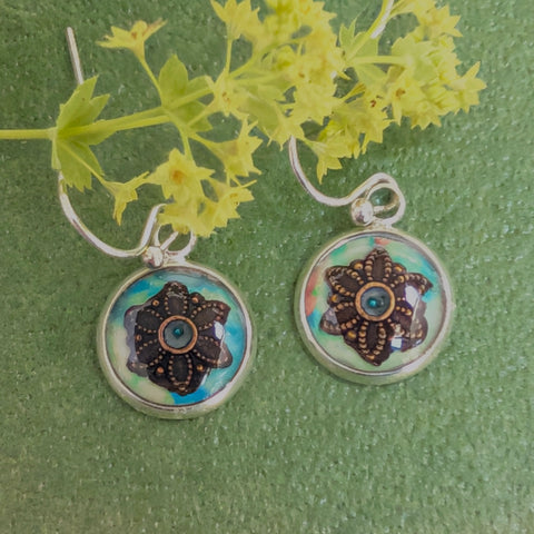 Hue - silver plated earrings