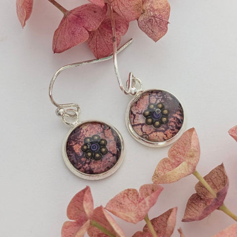 Blissful - silver plated earrings
