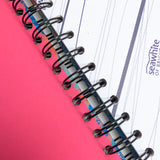 Original Monoprint Bound All Media A5 Notebook – 160gsm Seawhite Paper (50 Pages / 100 Sides) - Leaf