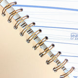 Original Monoprint Bound All Media A5 Notebook – 160gsm Seawhite Paper (50 Pages / 100 Sides) - Font