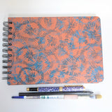 Original Monoprint Bound All Media A5 Notebook – 160gsm Seawhite Paper (50 Pages / 100 Sides) - Whisk