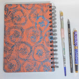 Original Monoprint Bound All Media A5 Notebook – 160gsm Seawhite Paper (50 Pages / 100 Sides) - Reef