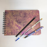 Original Monoprint Bound All Media A5 Notebook – 160gsm Seawhite Paper (50 Pages / 100 Sides) - Dandelion
