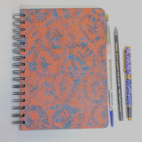 Original Monoprint Bound All Media A5 Notebook – 160gsm Seawhite Paper (50 Pages / 100 Sides) - Reef