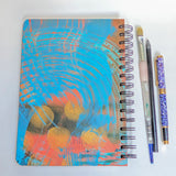 Original Monoprint Bound All Media A5 Notebook – 160gsm Seawhite Paper (50 Pages / 100 Sides) - Abstract