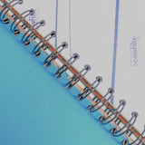 Original Monoprint Bound All Media A5 Notebook – 160gsm Seawhite Paper (50 Pages / 100 Sides) - Reef