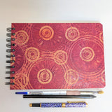 Original Monoprint Bound All Media A5 Notebook – 160gsm Seawhite Paper (50 Pages / 100 Sides) - Disco