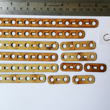 Wooden laser cut pieces for gel plate texture making