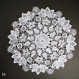 Large sewn doily for gel plate texture making approx 21cm wide