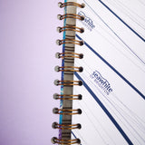 Original Monoprint Bound All Media A5 Notebook – 160gsm Seawhite Paper (50 Pages / 100 Sides) - Steel