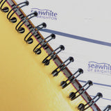 Original Monoprint Bound All Media A5 Notebook – 160gsm Seawhite Paper (50 Pages / 100 Sides) - Disco