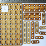 Wooden laser cut pieces for gel plate texture making