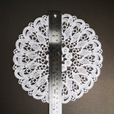 Large sewn doily for gel plate texture making approx 21cm wide