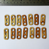 Wooden laser cut pieces for gel plate texture making