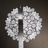 Large sewn doily for gel plate texture making approx 21cm wide