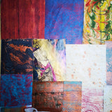 Warm colours - Mixed Media Collage paper pack - great for craft projects
