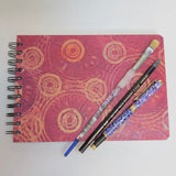 Original Monoprint Bound All Media A5 Notebook – 160gsm Seawhite Paper (50 Pages / 100 Sides) - Disco
