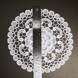 Medium sewn doily for gel plate texture making approx 21cm wide