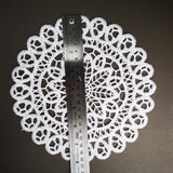 Large sewn doily for gel plate texture making approx 21cm wide