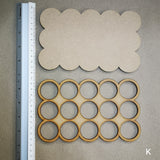 Wooden pieces for gel plate texture making