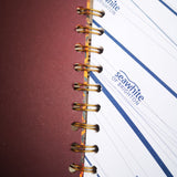 Original Monoprint Bound All Media A5 Notebook – 160gsm Seawhite Paper (50 Pages / 100 Sides) - Copper