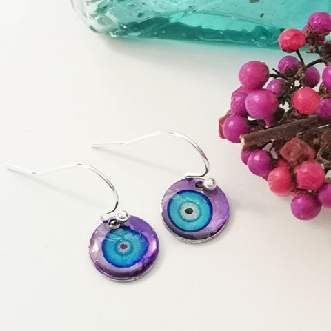 Iris - inky drop earrings