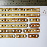 Wooden laser cut pieces for gel plate texture making