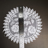 Medium sewn doily for gel plate texture making approx 21cm wide