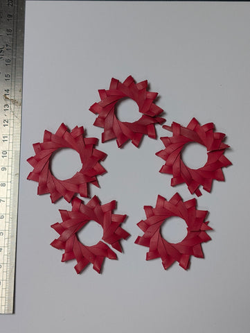 5 x rosettes for gel plate texture making approx 5cm wide